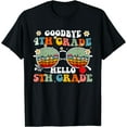 thumbnail image 1 of Graduate Goodbye 4th Grade Hello 5th Grade Back To School T-Shirt Black Medium, 1 of 4