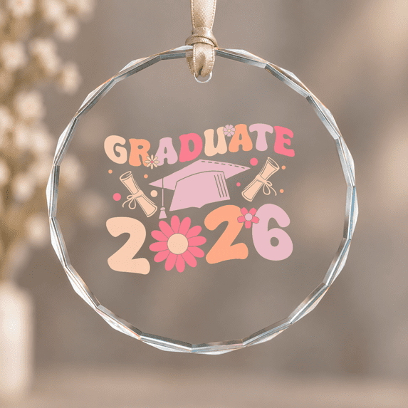 Graduate Graduation Cap Diploma Celebration Groovy Christmas Ornament ...