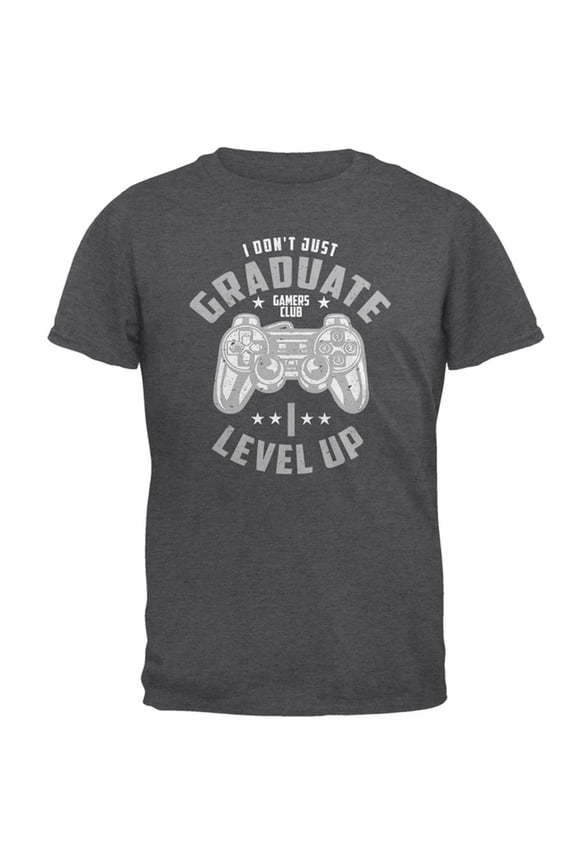 Graduate Level Up Gamer Funny Mens T Shirt