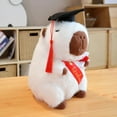thumbnail image 1 of 2024 New Graduation Season Animal Plush Doll Wear Bachelor Coat Graduation Certificate Bear Capybara Plush Toy For Students Gift, 1 of 10