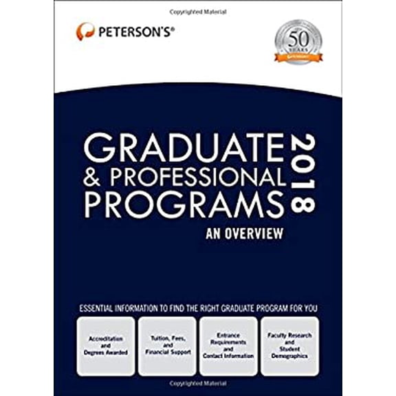 Pre-Owned Graduate & Professional Programs: An Overview 2018 (Hardcover)
