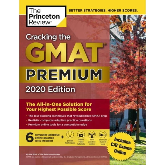 Pre-Owned Cracking the GMAT Premium Edition with 6 Computer-Adaptive Practice Tests, 2020 (Graduate Test Prep) Paperback