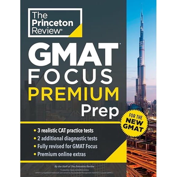 Pre-Owned Princeton Review GMAT Focus Premium Prep: 3 Full-Length Cat Practice Exams + 2 Diagnostic Tests + Complete Content Review (Paperback) 0593517806 9780593517802
