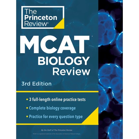 Graduate School Test Preparation Princeton Review MCAT Biology Review, 3rd Edition: Complete Content Prep + Practice Tests, (Paperback)