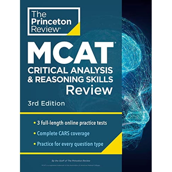 Pre-Owned Princeton Review MCAT Critical Analysis and Reasoning Skills Review, 3rd Edition: Complete Cars Content Prep + Practice Tests (Paperback) 0593516249 9780593516249