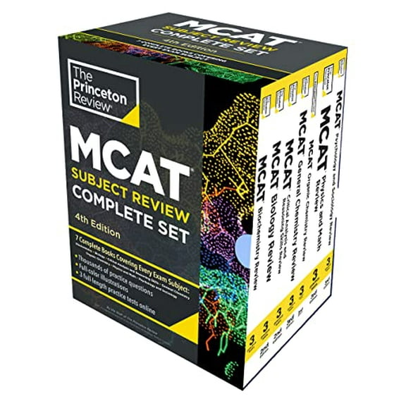 Pre-Owned Princeton Review MCAT Subject Review Complete Box Set, 4th Edition: 7 Complete Books + 3 Online Practice Tests (Graduate School Test Preparation), 9780593516287, 0593516281, Paperback, 4 edition