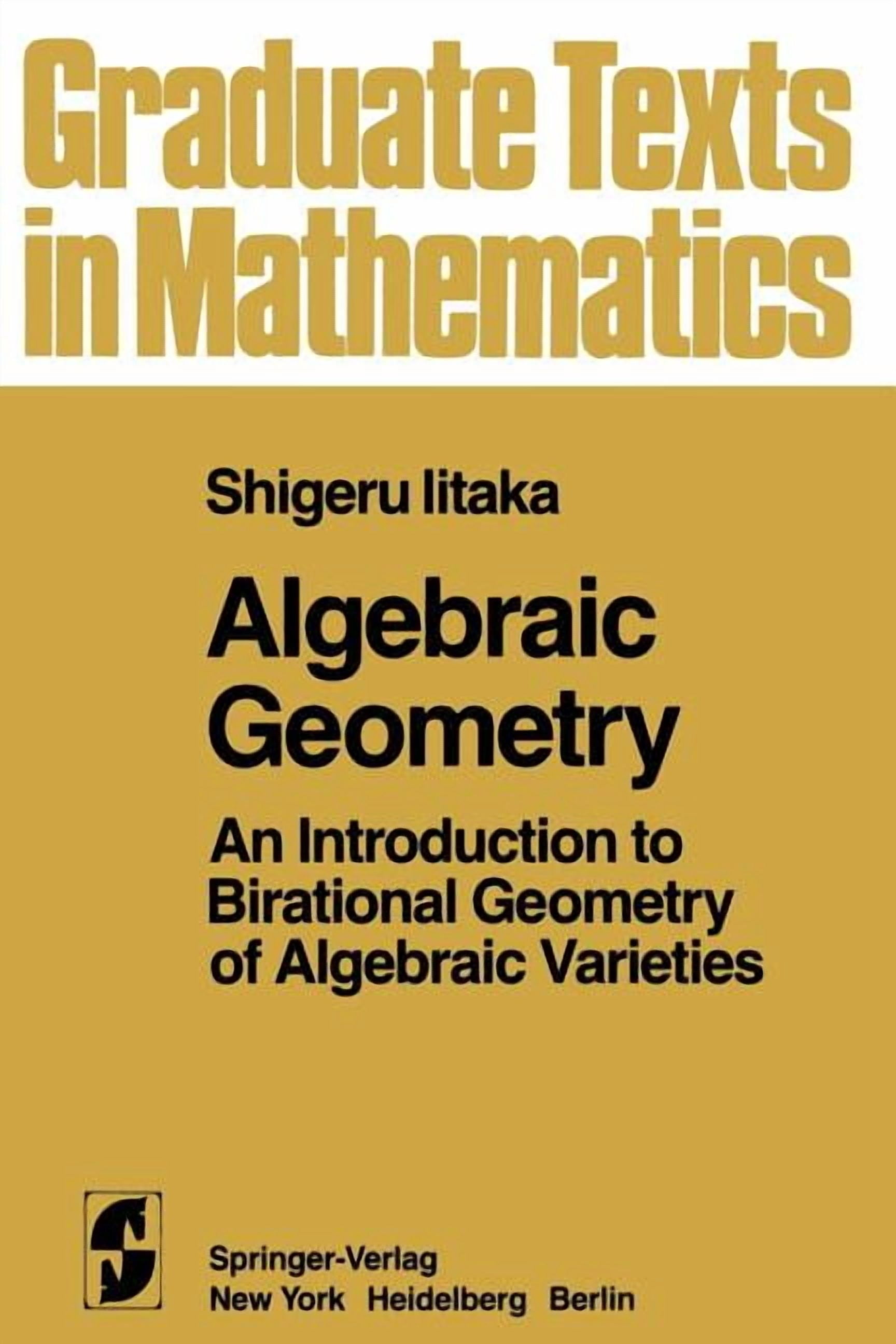 Graduate Texts in Mathematics Algebraic Geometry: An Introduction to ...