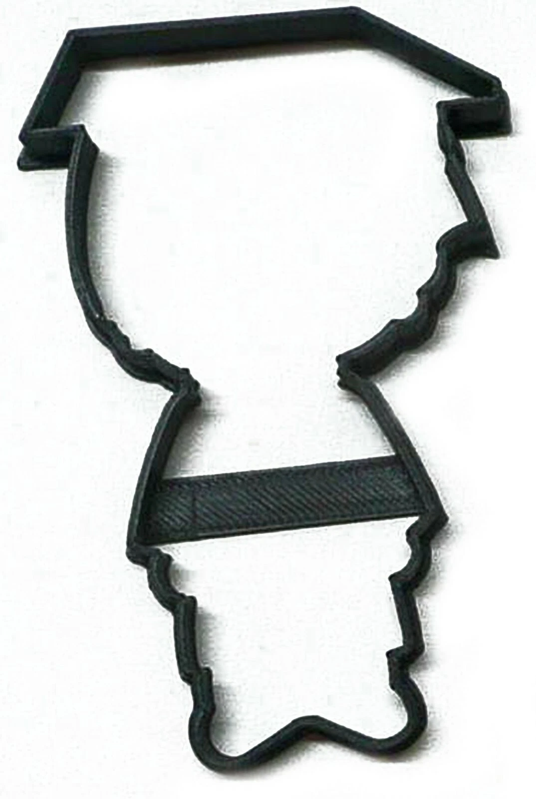 Graduate Wearing Cap And Gown Outline Graduation Attire Cookie Cutter ...