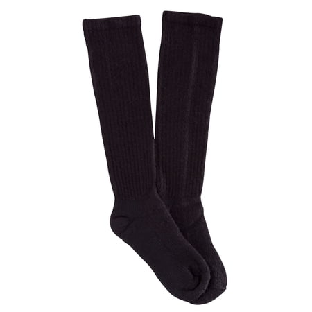 Graduated Compression Diabetic Calf Sock, Black, Medium