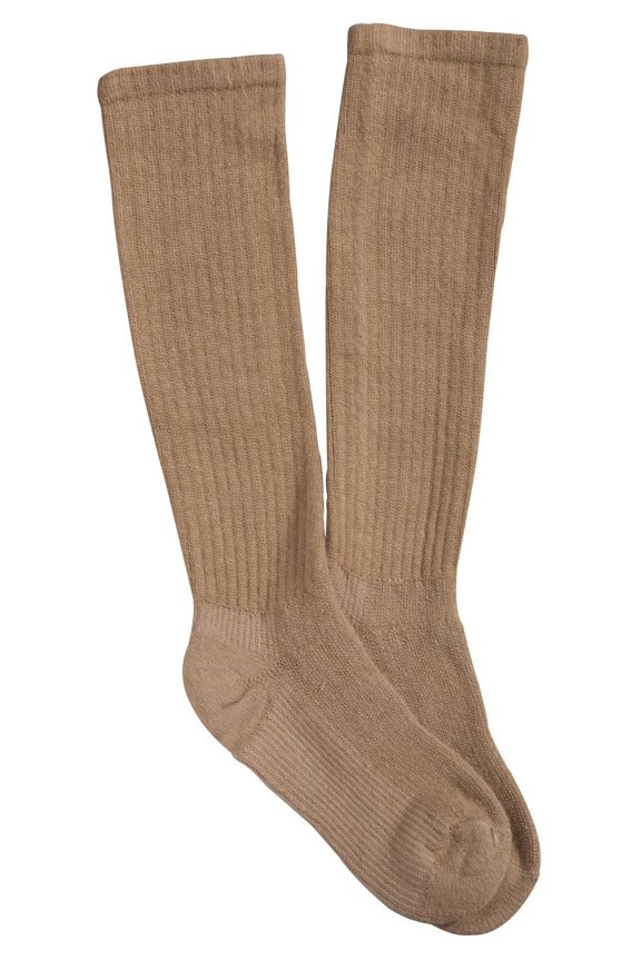 Graduated Compression Diabetic Calf Sock, Khaki, X-Large
