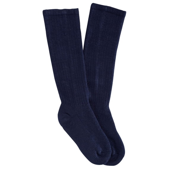 Graduated Compression Diabetic Calf Sock, Navy Blue, Large