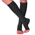 thumbnail image 1 of Graduated Compression Stockings for Women and Men 20-30mmHg - Black, Medium, 1 of 9