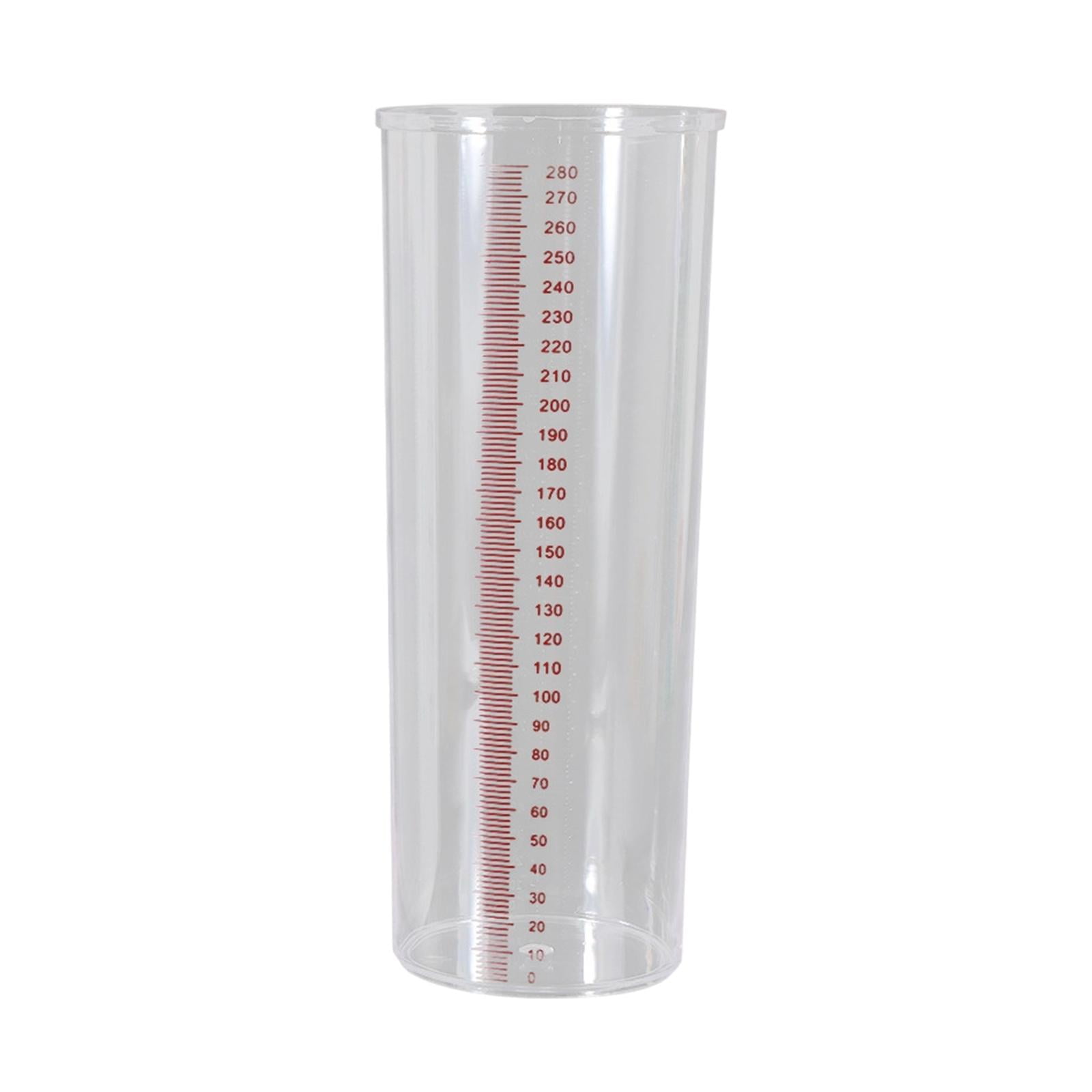 Graduated Cylinder Physics Measurement Rain Gauge Tube Plastic Construction for Experiment Teaching Education
