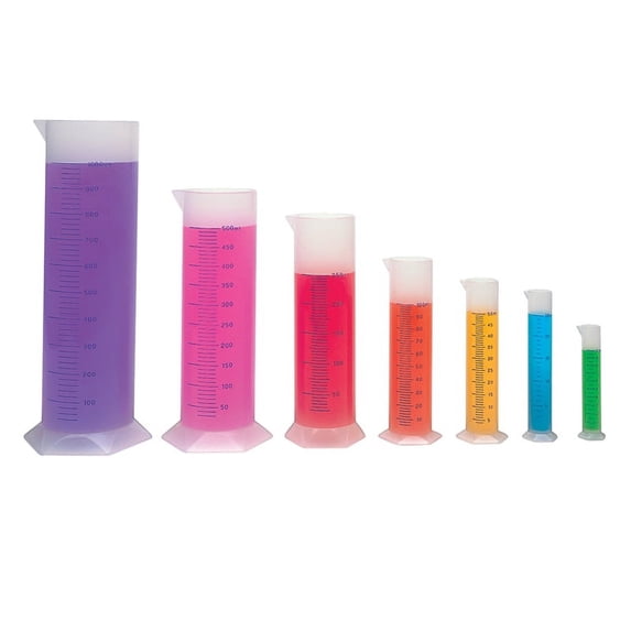 Learning Resources Graduated Cylinders 10/25/50/100/250/500/1000 Mls 2906