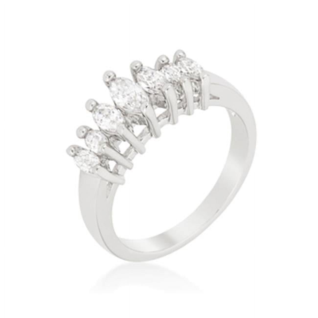 Graduated Marquise Anniversary Band Size - 09