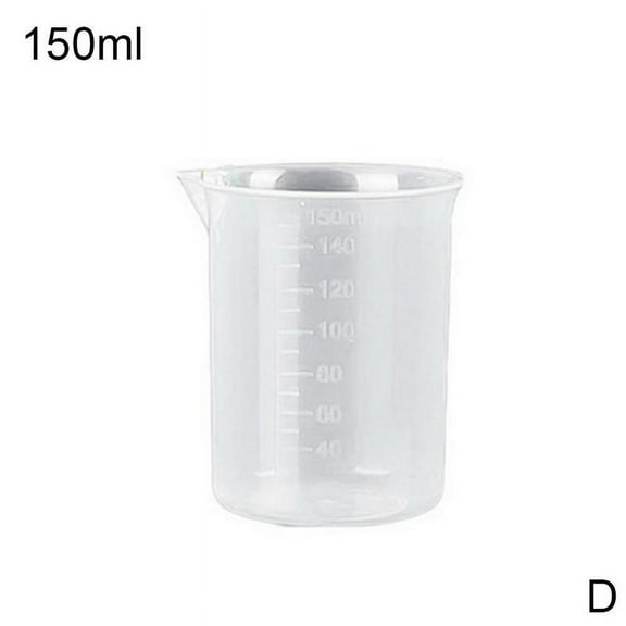 Graduated Measuring Cup Set – 150ml Plastic Liquid Measuring Tools, BPA-Free Transparent Kitchen Beaker for Baking & Cooking