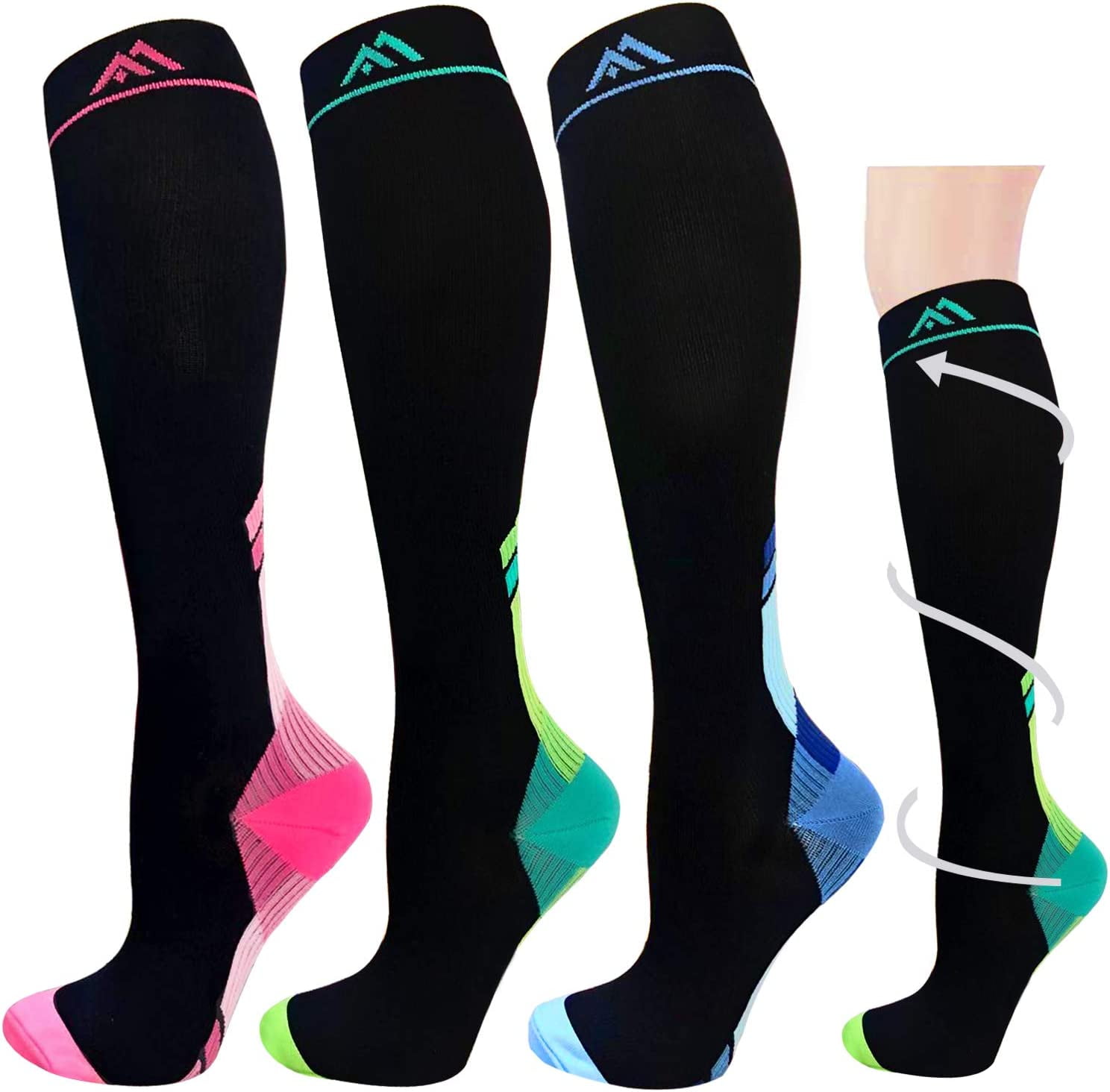 Graduated Medical Compression Socks for Women&Men mhg Knee High Socks ...