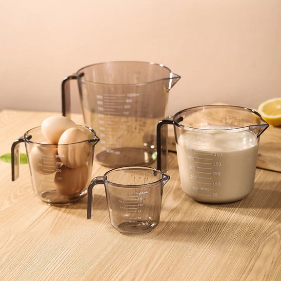 Graduated Transparent Measuring Cup, Thickened Cylinder with Scale, 150/300/600/1000ml Kitchen Liquid Measuring Tool,white,150mL/5oz