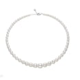 thumbnail image 1 of Graduated White Freshwater Pearl Necklace, 1 of 1