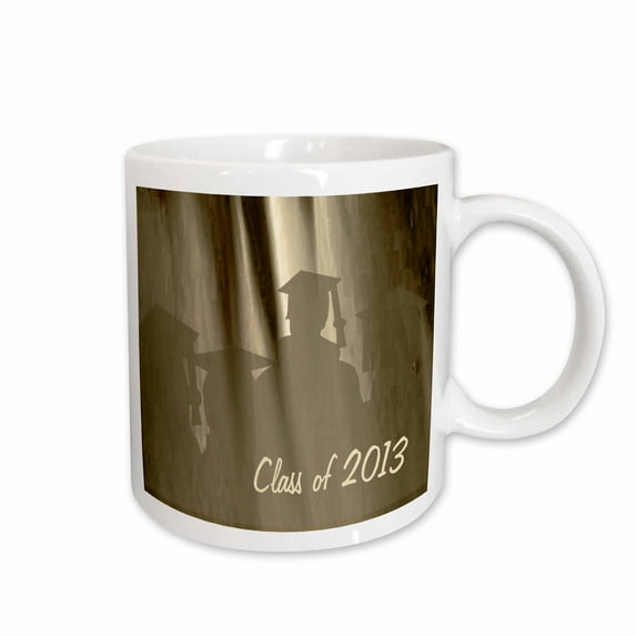 3drose, Graduates in Colorful Light, Class of 2013, Sejpia Gold, 11oz Mug