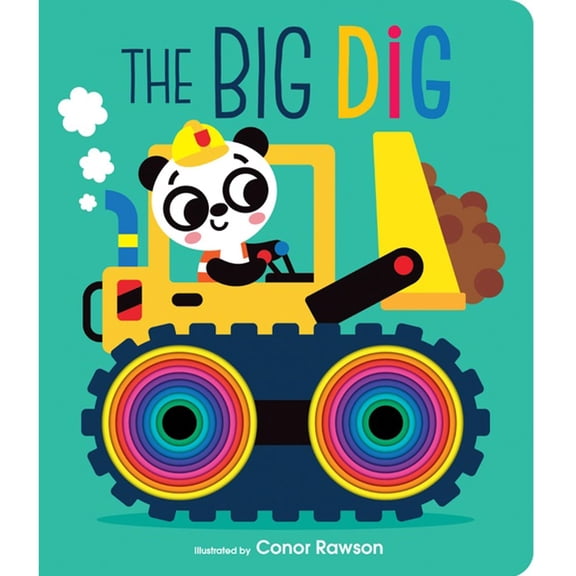 Graduating Board Book - The Big Dig| Children's books about panda | Early learning books | Board books | Die cut board books