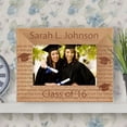 thumbnail image 1 of Graduating Class of This Year Personalized Wooden Picture Frame-6" x 4" Brown Horizontal, 1 of 1