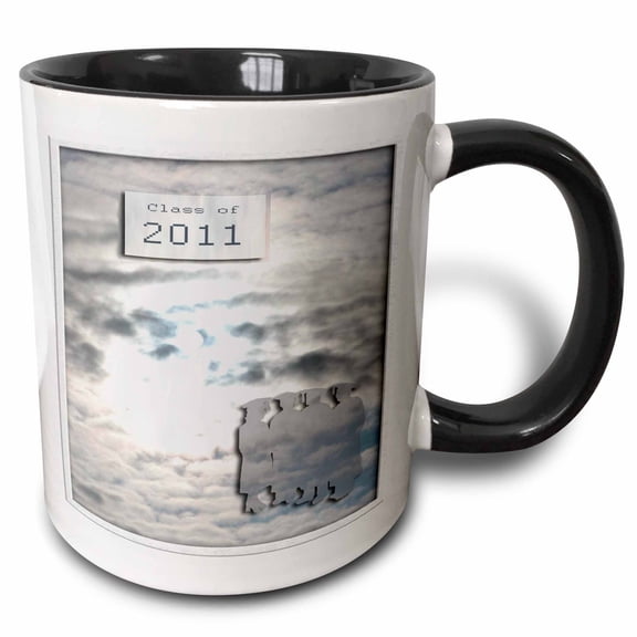 3drose, Graduation 2011, Graduates in the Clouds, 11oz Two-tone Black Mug