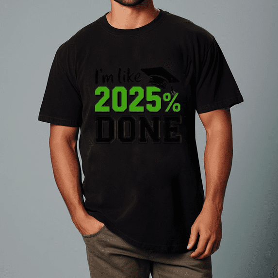 Graduation 2025 Simple Class Year Celebration Design Unisex Tee,S- 5XL