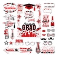 thumbnail image 1 of Graduation 2026, Graduation Party decorations, Photo Booth Picture Frame, Black and Red Party decorations, Grad Party decorations, Photo Props for Photo Booth, Class of 2026, 1 of 7