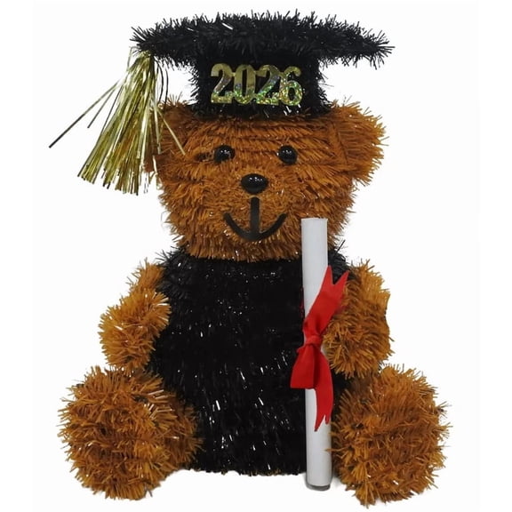 Graduation 2026 Tinsel Bear - 10"