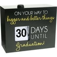 thumbnail image 1 of Pavilion Gift Company MDF & Plastic 30 Day Countdown Calendar, 5.5"W x 4.5"H, Black & Gold, 1 of 7