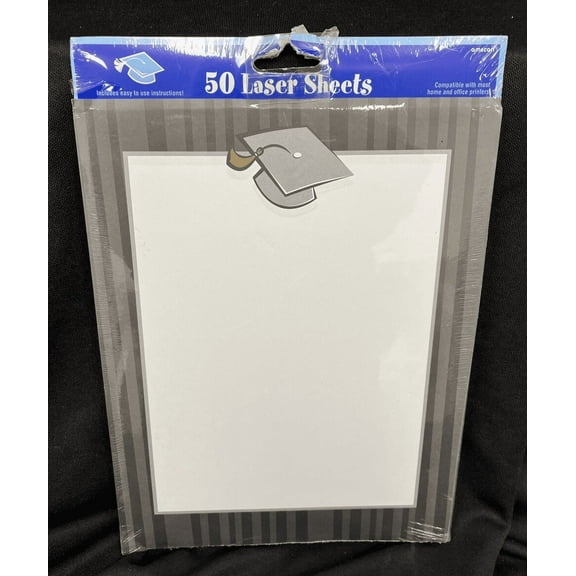 Graduation 50ct Laser Sheets Amscan