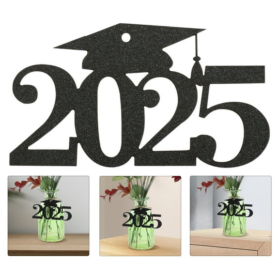 Amosfun Graduation Cutouts Tags Plastic Rattan 30Pcs 4.13X2.36Inch