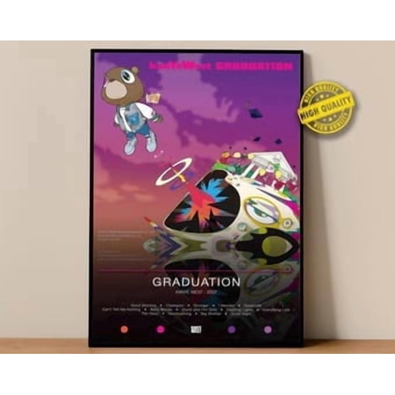 Graduation Album Inspired Rap Music Fan Art Poster, Poster, Poster Only, Poster Only