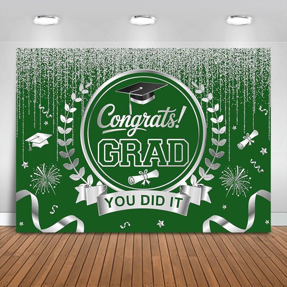 Graduation Backdrop Congrats Grad You Did It Background Congratulations Graduate Class of 2026 Party Decorations Banner Photo Booth Props