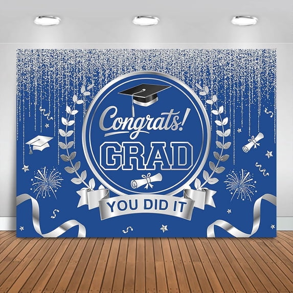 Graduation Backdrop Congrats Grad You Did It Background Congratulations ...