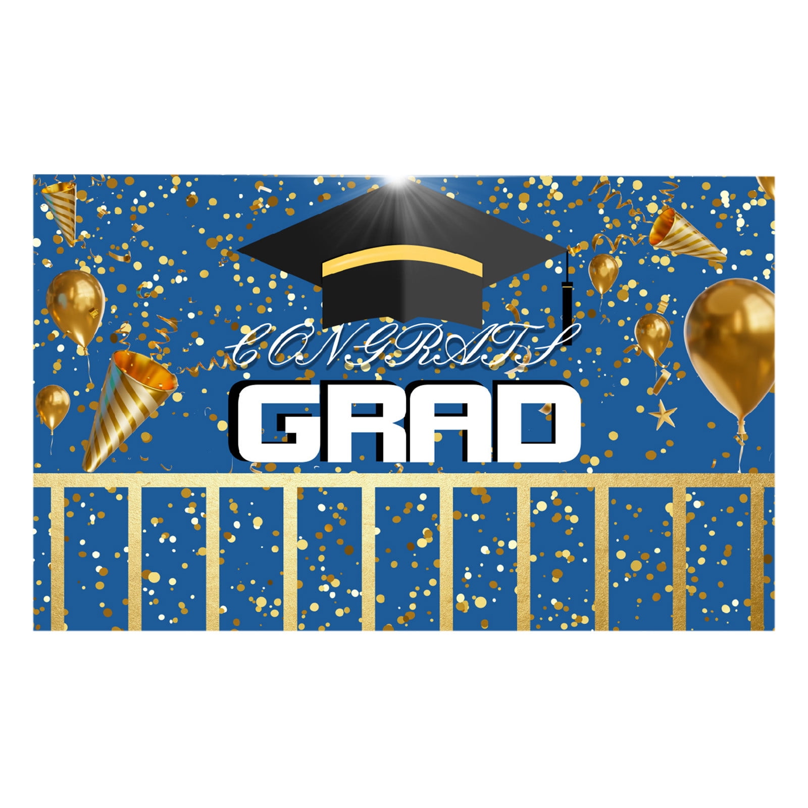 AIBIIN Aloha Graduation Backdrop Banner - 70.8x43.3 Inch Hawaii Style Congrats Grad Party Decor - View #11