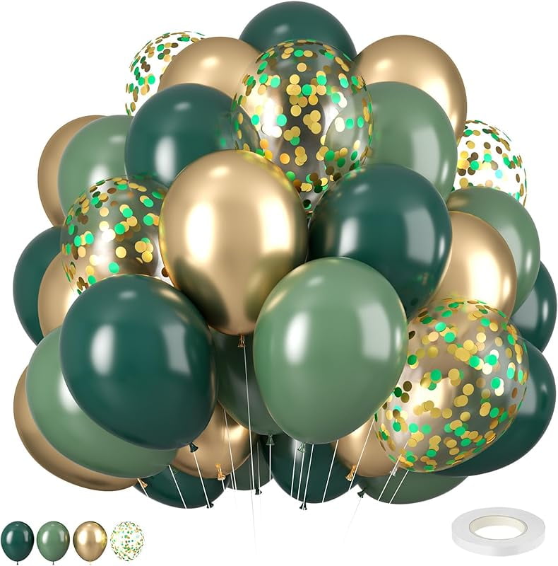 Graduation Balloons, 12 inch Black and Gold Balloons Class of 2025 ...