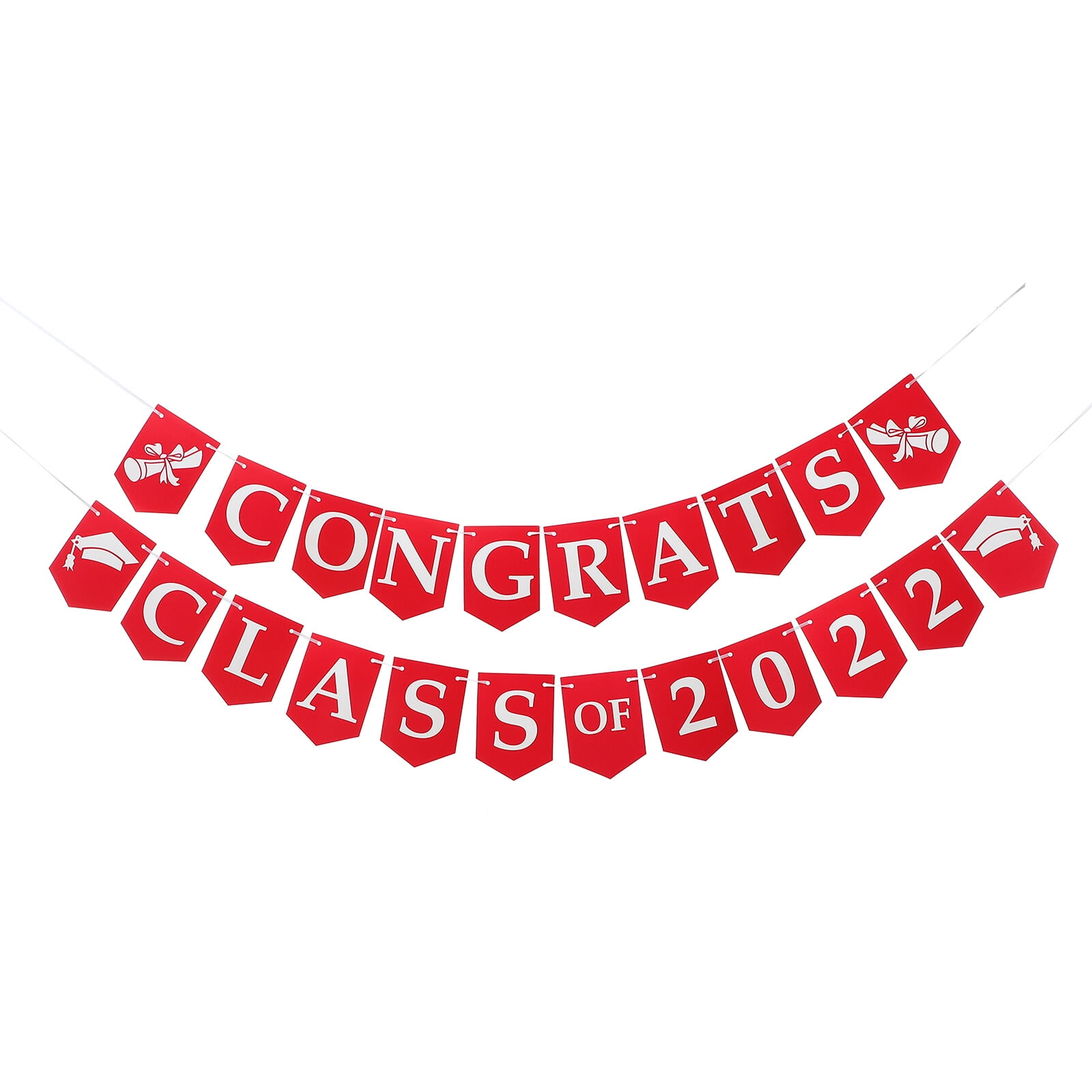 Graduation Banner 2022 Party Grad Congrats Decorations Hanging Class Bunting Banners Sign
