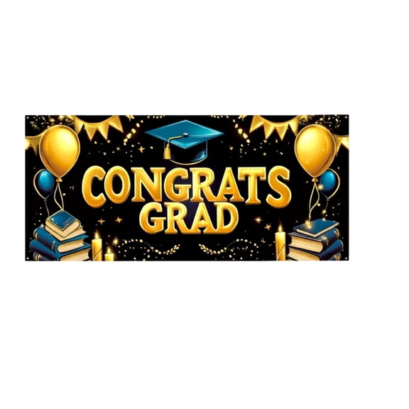 Graduation Banner 2026 We Are So Proud of You Black Gold Graduation Decorations Class of 2026 Party Banner Graduation Backdrop for High School College Graduates Party Supplies
