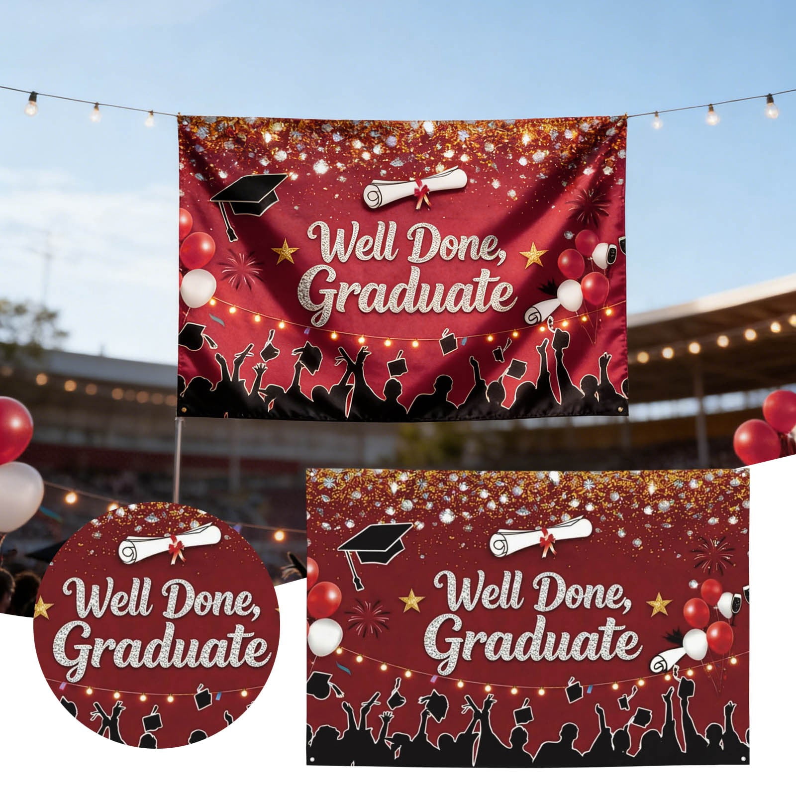 Graduation Banner Backdrop Class of 2026 Graduation Party Decorations ...