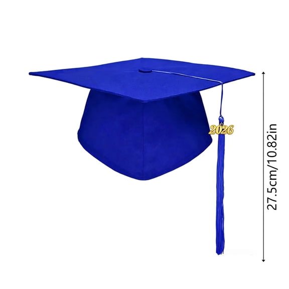 2026 Graduation Cap, Class of 2026 Polyester Graduation Hat for High School College Graduation Ceremony and Photoshoot
