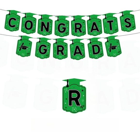 Graduation Banner - Congrats Grad Header for Festive Party Decor, Ideal Hanging Backdrop for Celebrations and Class of 2026 Gatherings