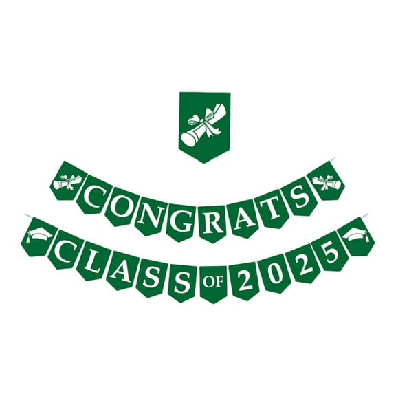 23 pcs Graduation Banners Decor Congrats Grad Hanging Flags Banners Graduation Decorations for Grade Photo Graduation Party Decorations