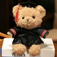 thumbnail image 1 of Graduation Bear Class of 2024, 8 Inch Stuffed Animal Graduation Gift Light Brown Graduation Plush Bear with Hat for Kindergarten Elementary High School College Graduation Party School, 1 of 2