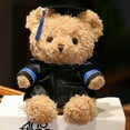 thumbnail image 1 of Graduation Bear Class of 2024, 8 Inch Stuffed Animal Graduation Gift Light Brown Graduation Plush Bear with Hat for Kindergarten Elementary High School College Graduation Party School, 1 of 2