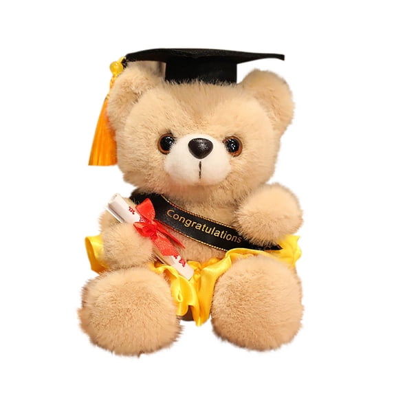Graduation Bear Class of 2025 Graduation Plush Graduation Bear Gift Kindergarten Graduation Stuffed Animal Graduation Doll with Diploma and Sash for Graduation Day Gift
