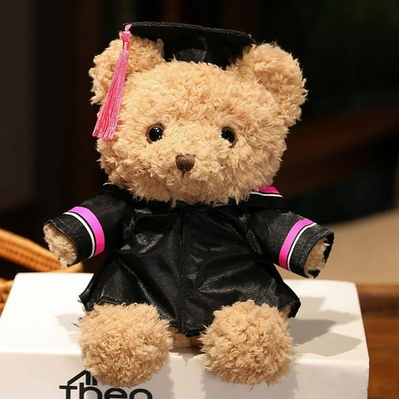 Graduation Bear, Class of 2026 Stuffed Animal, Graduation Gift with Cap Diploma Sash, 9 Inch Plush Toy for Kindergarten, 1PC(G)
