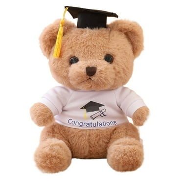 Graduation Bear Gift Plush Bear with Gown Cap Tassel Set Graduation Stuffed Bear Toy Plush Graduation Bear Doll for Graduation School 9”h