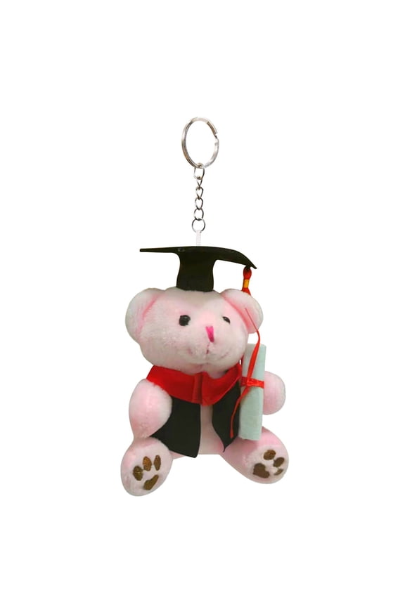 Graduation Bear Keychain Mini Plush Teddy Bears Hanging Keychains with Gown Cap Tassel Class of 2026 Grad Gift for Friend Family Lover